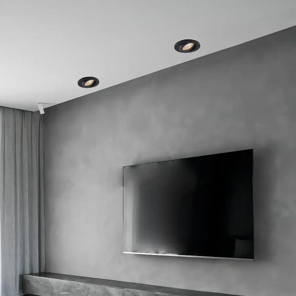 Oczko podtynkowe Lagos ruchome czarne 1xGU10