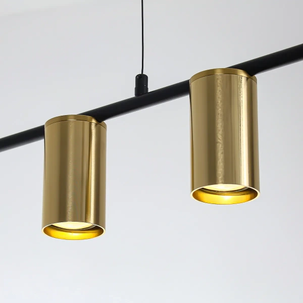 Lampa wisząca Arizona 9 czarno-złota 9xGU10