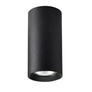 Tuba natynkowa Manacor 17 cm czarna 1xGU10