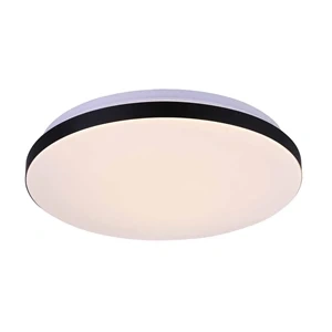 Plafon Babilon okrągły 38 cm czarno-biały LED 4000K
