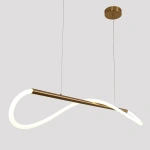 Lampa wisząca Meleca S złota LED CCT