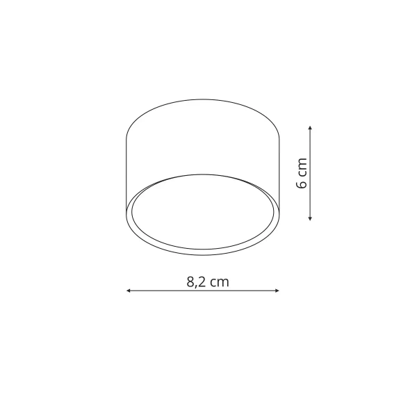 Oprawa natynkowa Kendal wys. 6 cm czarna 1xGX53