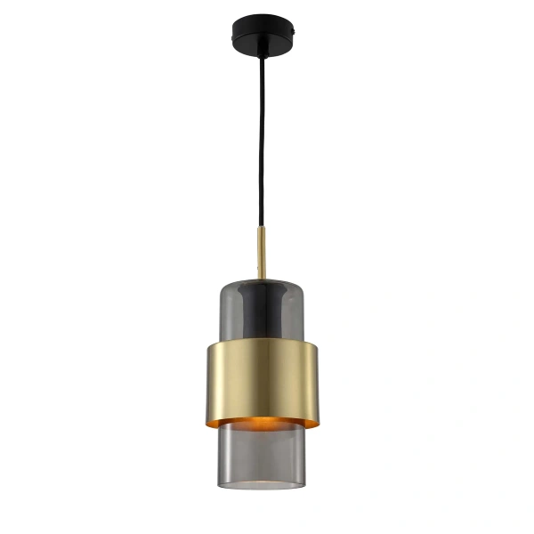 Lampa wisząca Miele dymno-złota 1xE27