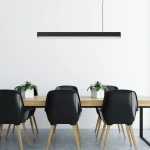 Lampa wisząca Luci L czarna LED 45W CCT