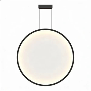 Lampa wisząca Mirror L czarna LED 47W CCT IP44