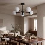 Lampa wisząca Roma 5 czarna 5xE14