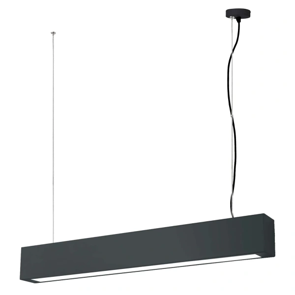 Lampa wisząca Ibros 63 cm czarna LED 18W 3000K