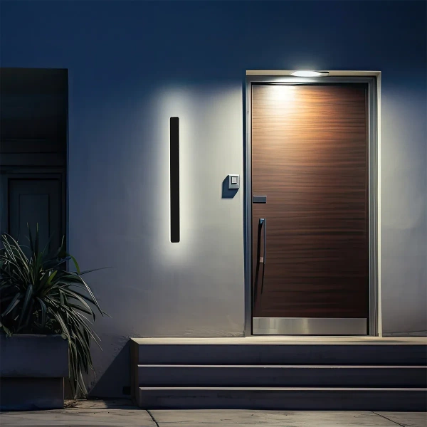 Kinkiet Bodo 40 cm czarny LED CCT IP54