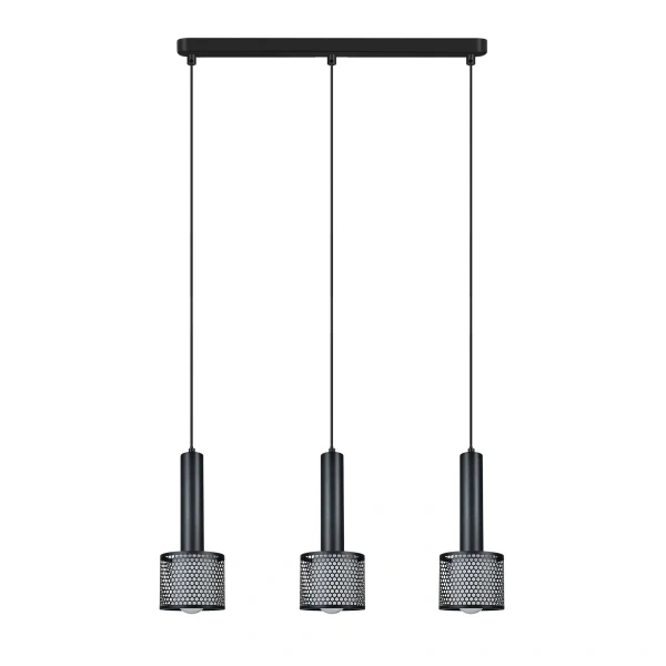 Lampa wisząca Amo czarna 3xE27