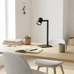 Lampa biurkowa Snow czarna 1xGU10