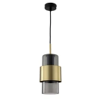 Lampa wisząca Miele dymno-złota 1xE27