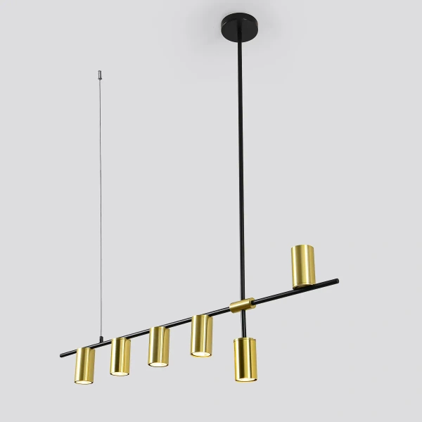 Lampa wisząca Arizona 6 czarno-złota 6xGU10