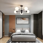Lampa wisząca Roma 5 czarna 5xE14