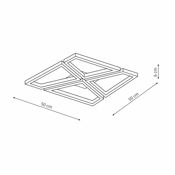 Plafon Nivra biały LED 45W CCT