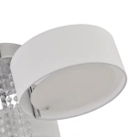 Plafon Gambela biało-srebrny 3xE27 + LED