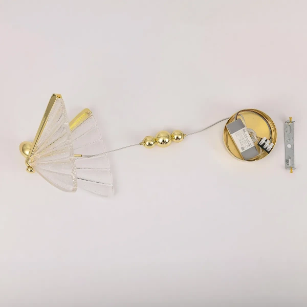 Lampa wisząca Mariposa 1 złota LED 8W CCT