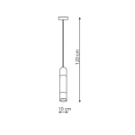 Lampa wisząca Forli biała LED 3000K