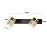 Spot sufitowy Erovia 2 złoty LED 10W CCT