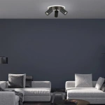Plafon Parma 3 okrągły czarny 3xGU10 + LED 13W CCT