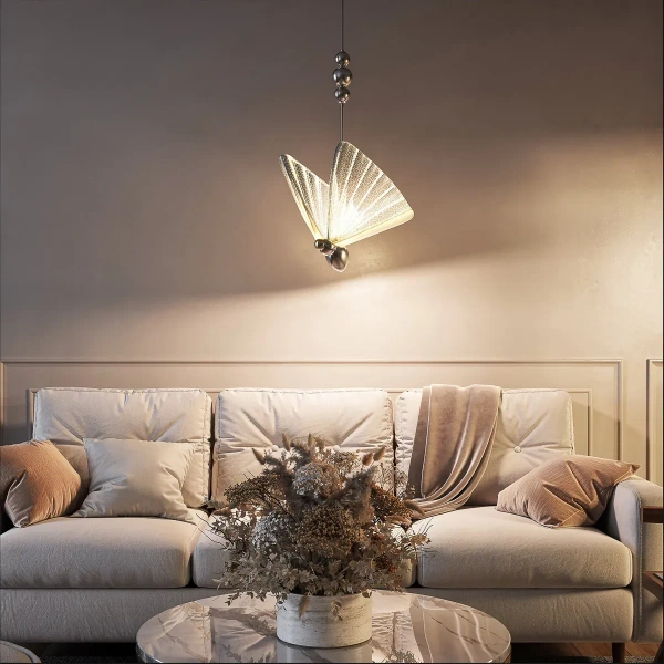 Lampa wisząca Mariposa 1 chromowana LED CCT