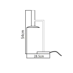 Lampa biurkowa Hat biała LED 3W 3000K