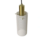 Lampa wisząca Tirana 3 listwa biało-złota 3xE27