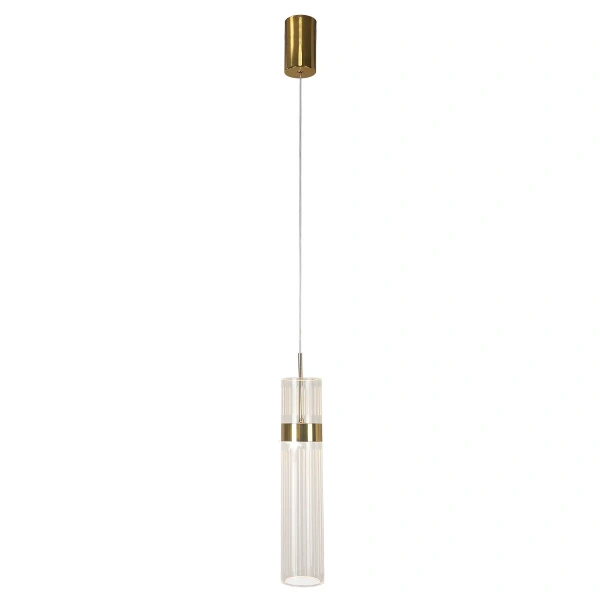 Lampa wisząca Ambiente złota LED CCT