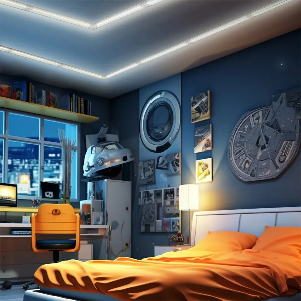 Plafon Geometric System 5 New biały LED 4000K IP44