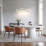 Lampa wisząca Twist 47 cm złota LED 50W CCT