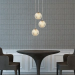 Lampa wisząca Diamond 3 złota LED CCT