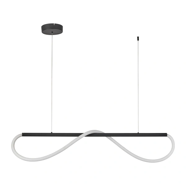 Lampa wisząca Meleca S czarna LED CCT