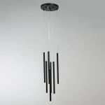 Lampa wisząca Lungo 7 czarna 7xG9