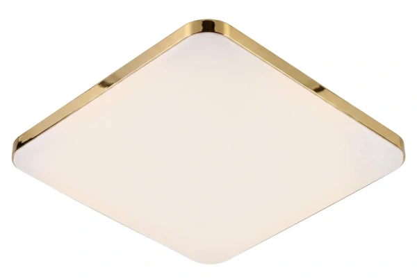 Plafon Babilon kwadratowy 38 cm złoto-biały LED 4000K