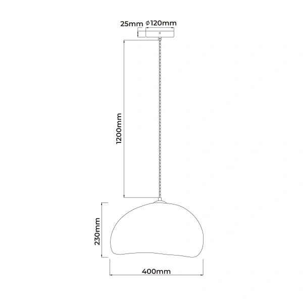 Lampa wisząca Nube śr. 40 cm biała 1xGX53