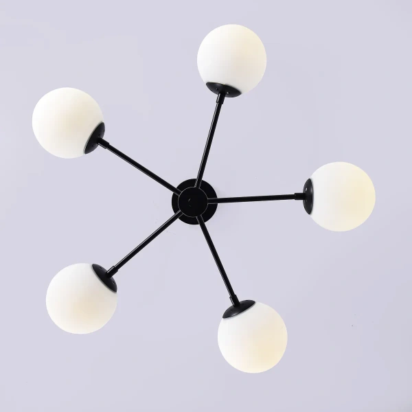 Lampa wisząca Roma 5 czarna 5xE14