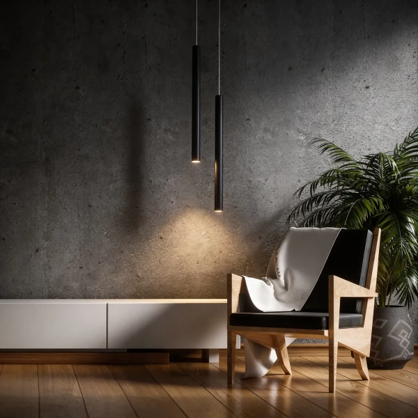 Lampa wisząca Lungo 1 czarna 1xG9