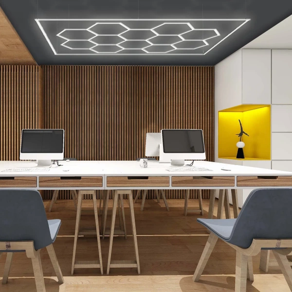 Plafon Geometric System 5 New biały LED 4000K IP44