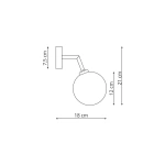 Kinkiet Dorado złoty 1xG9