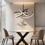 Lampa wisząca Spider 48 cm czarna LED 30W CCT