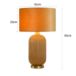 Lampa stołowa Tamiza 65 cm złota 1xE27