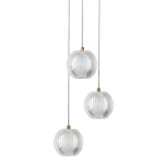 Lampa wisząca Brillant 3 złota LED CCT