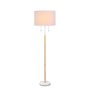 Lampa podłogowa Fogo biała 2xE27