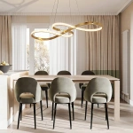 Lampa wisząca Infania złota LED 36W CCT