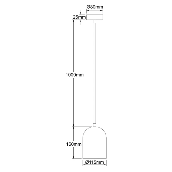 Lampa wisząca Nilo złota 1xGU10