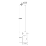 Lampa wisząca Nivio dymiona 1xE27
