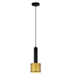 Lampa wisząca Amo czarno-złota 1xE27