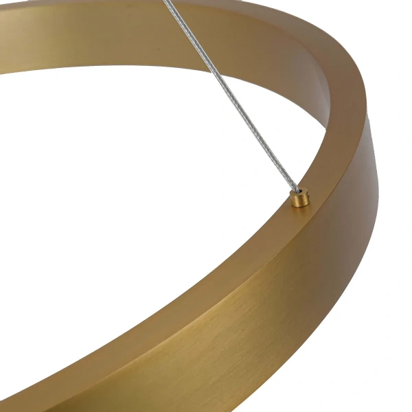 Lampa wisząca Midway Triangle mała złota LED 3000K