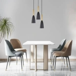 Lampa wisząca Solin 3 talerz śr. 30 cm czarno-złota 3xE27