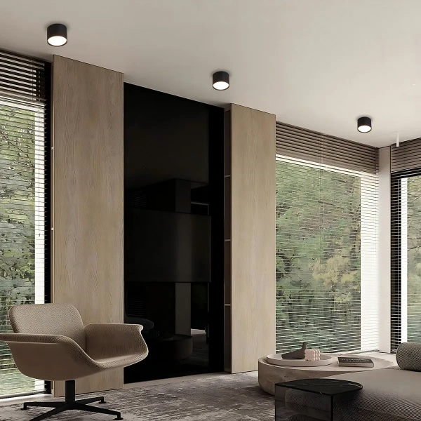 Oprawa natynkowa Kendal czarna LED 6W 3000K