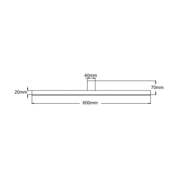 Kinkiet Nevada 60 cm czarny LED 4000K IP44